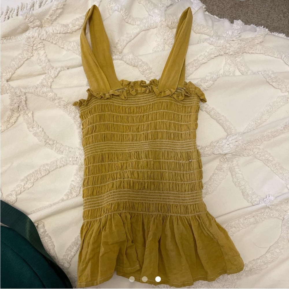 Yellow summery tank top